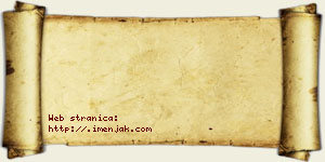 Hana Damjanac vizit kartica